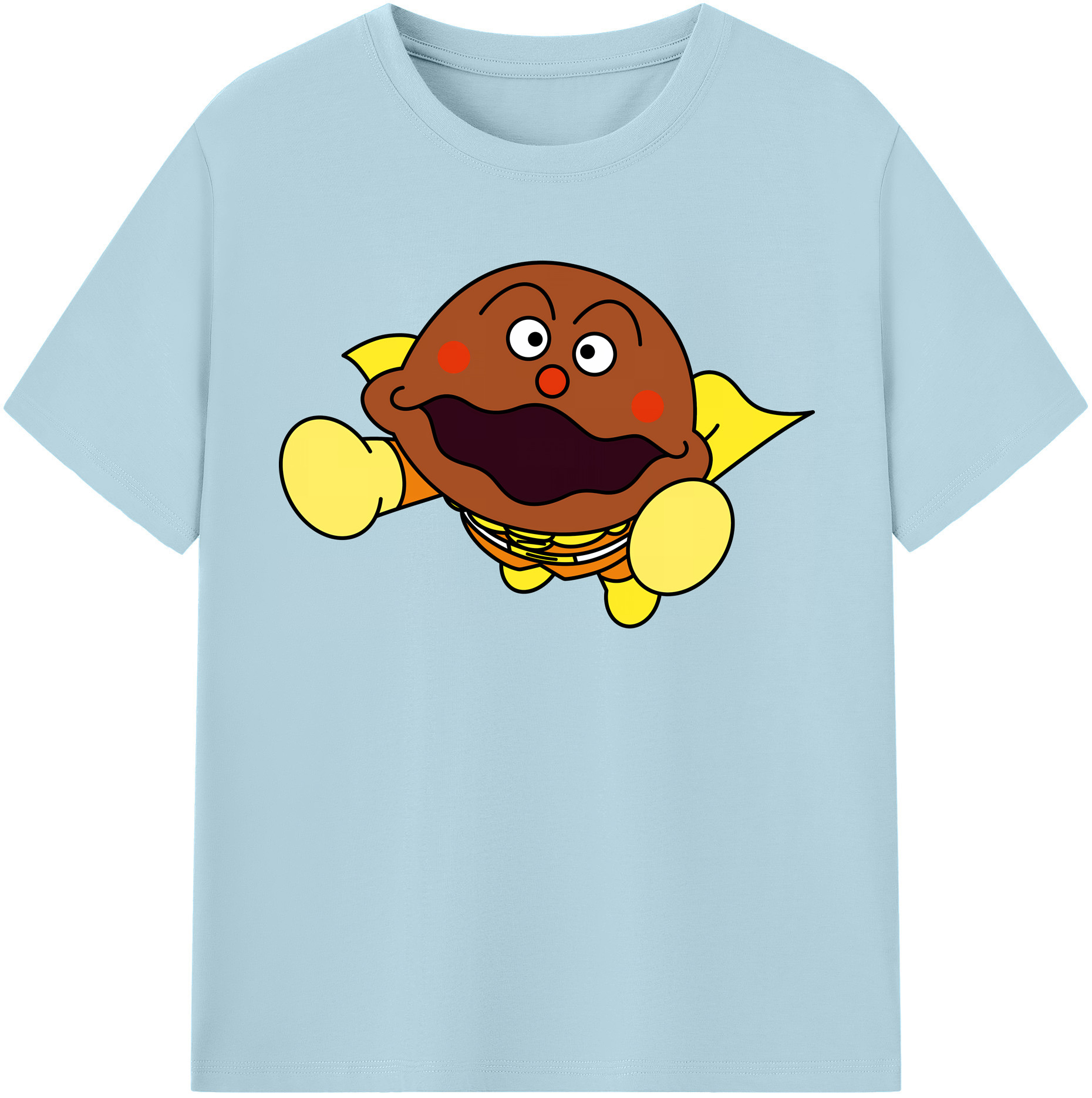 （画像用） アンパンマン Anpanman 綿100％半袖Tシャツ（フロントプリント）